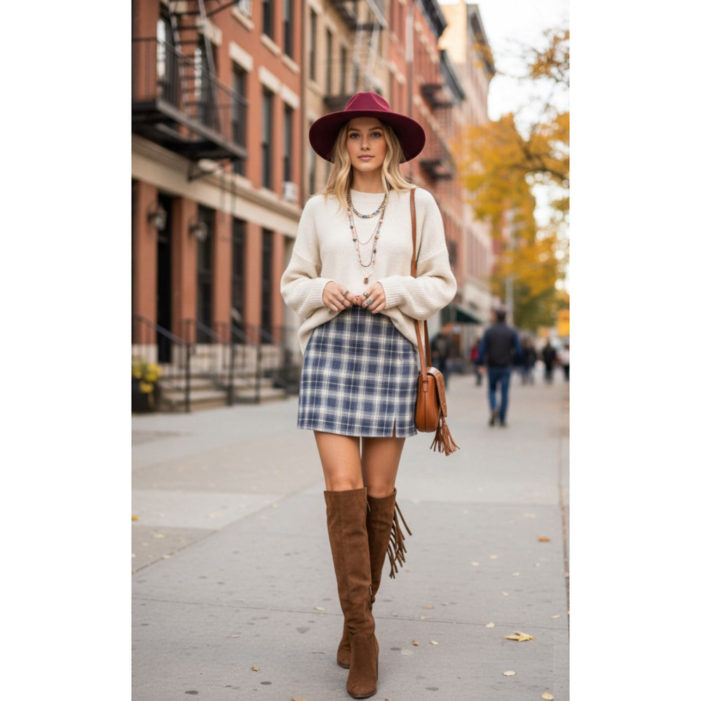 Aerie plaid size small NWT skirt - Picture 1 of 2